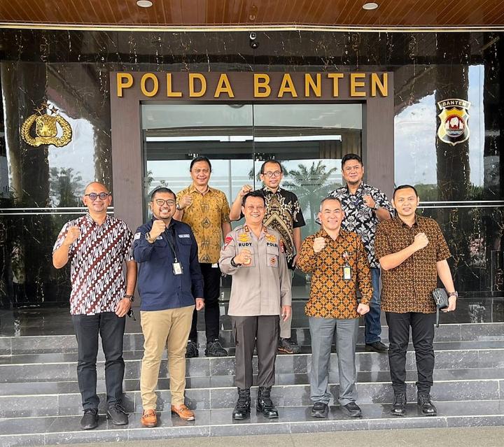 Sinergi Pengamanan Obvitnas, GM PHE OSES Silaturahmi ke Polda Banten